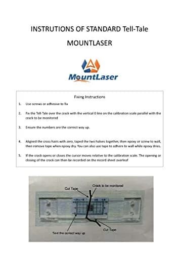 Mountlaser Standard Tell-Tale Crack Monitor 5PCS | Precision Measurement for Structural Integrity thumbnail 8
