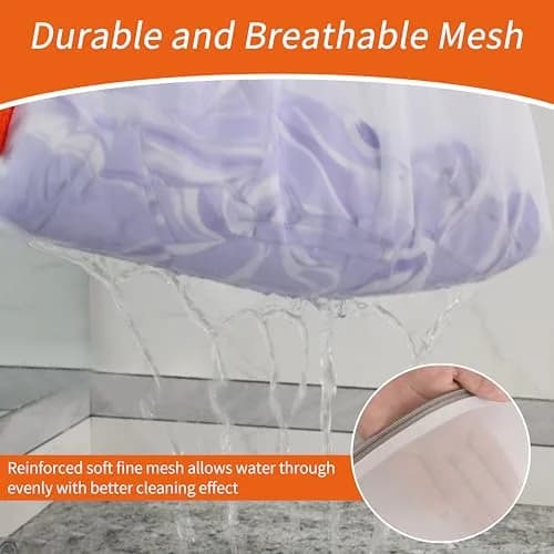 Polecasa Mesh Laundry Bags 3 Pack, 12 x 16" Medium, Fine Mesh | Durable, Auto-Lock Zipper, Safe for Delicates thumbnail 3