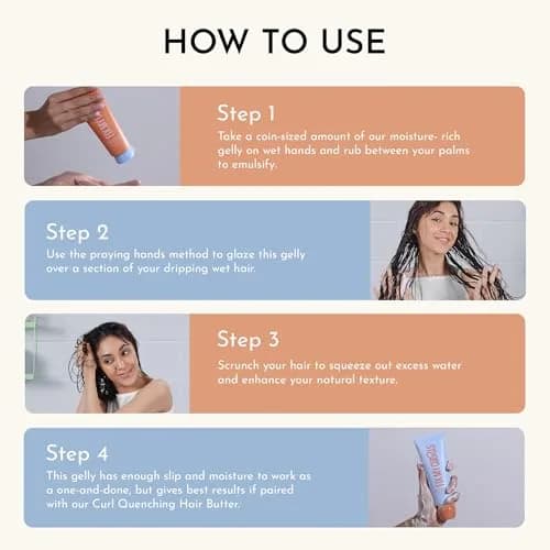 FIX MY CURLS Curl Quenching Flax Seed Gelly For Curly And Wavy Hair, 210ml (7.05 Fl Oz) | Vegan, Cruelty-Free, Protein-Free Styling Gel thumbnail 6