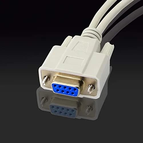 PNGKNYOCN 30cm DB9 Y Splitter Cable DB9 9 Pin 1 Female to 2 Male RS232 Serial Adapter thumbnail 4