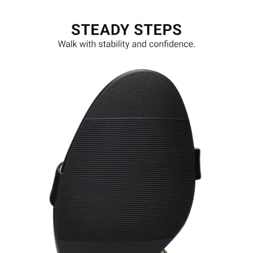 DREAM PAIRS Women's Comfort Block Slip On Mule Heels, Black/Pu, Size 9 | Stylish 2.25-inch Chunky Heel for All-Day Comfort thumbnail 6
