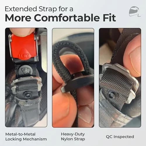 The Helmet Shop Helmet Quick Release Buckle Kit Ratcheted Stainless Steel | Easy Install, Heavy Duty thumbnail 6