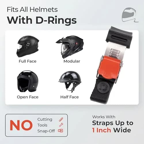 The Helmet Shop Helmet Quick Release Buckle Kit Ratcheted Stainless Steel | Easy Install, Heavy Duty thumbnail 2