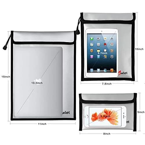FunOwlet Fireproof Waterproof Document Bag 3-Pack | 360° Protection for A4/A5 Documents, Cash, Passports thumbnail 2