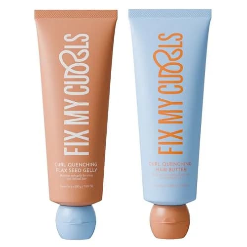 Fix My Curls Curl Quenching Moisture Styling Duo 410ml (14.1 Fl Oz) | Vegan, Toxin-Free Curl Activator for Wavy, Dry, Frizzy Hair thumbnail 1