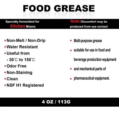 Ohoho Food Grade Grease for KitchenAid Stand Mixer 4 oz (118 ml) | Maintains Mixer Performance & Extends Service Life thumbnail 8