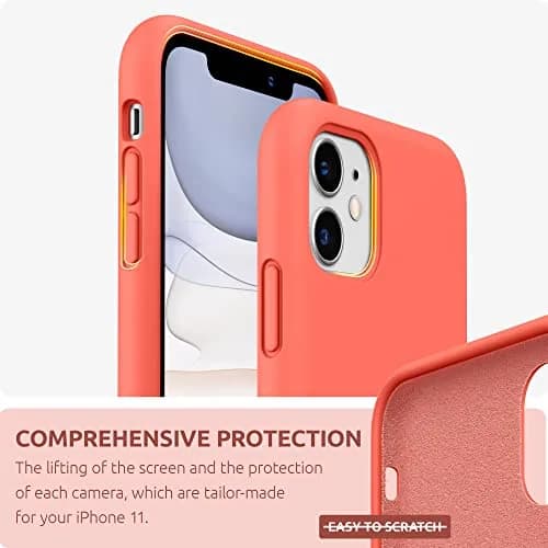 SURPHY Compatible with iPhone 11 Case 6.1 inch | Thickening Liquid Silicone with Microfiber Lining thumbnail 3