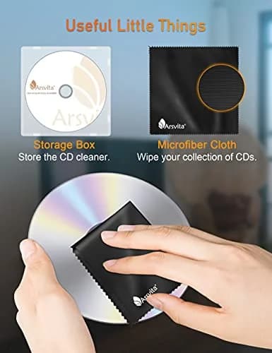 Arsvita CD Laser Lens Cleaner Disc Set for CD/VCD/DVD Player | Easy Laser Lens Maintenance thumbnail 6