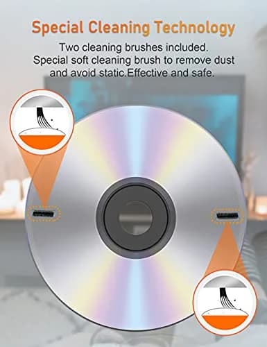 Arsvita CD Laser Lens Cleaner Disc Set for CD/VCD/DVD Player | Easy Laser Lens Maintenance thumbnail 2