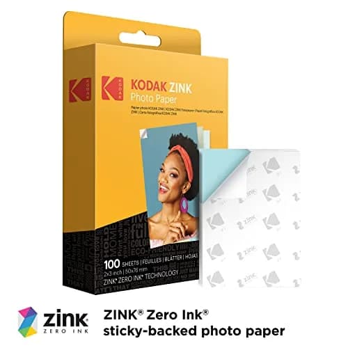 KODAK 2x3 Premium Sticky-Backed ZINK Photo Paper 100 Sheets | Fade-Resistant & Water-Resistant thumbnail 2