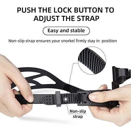 Seago Dry Top Swim Training Snorkel - Black | Front Mount for Lap Swimming & Open Water thumbnail 4