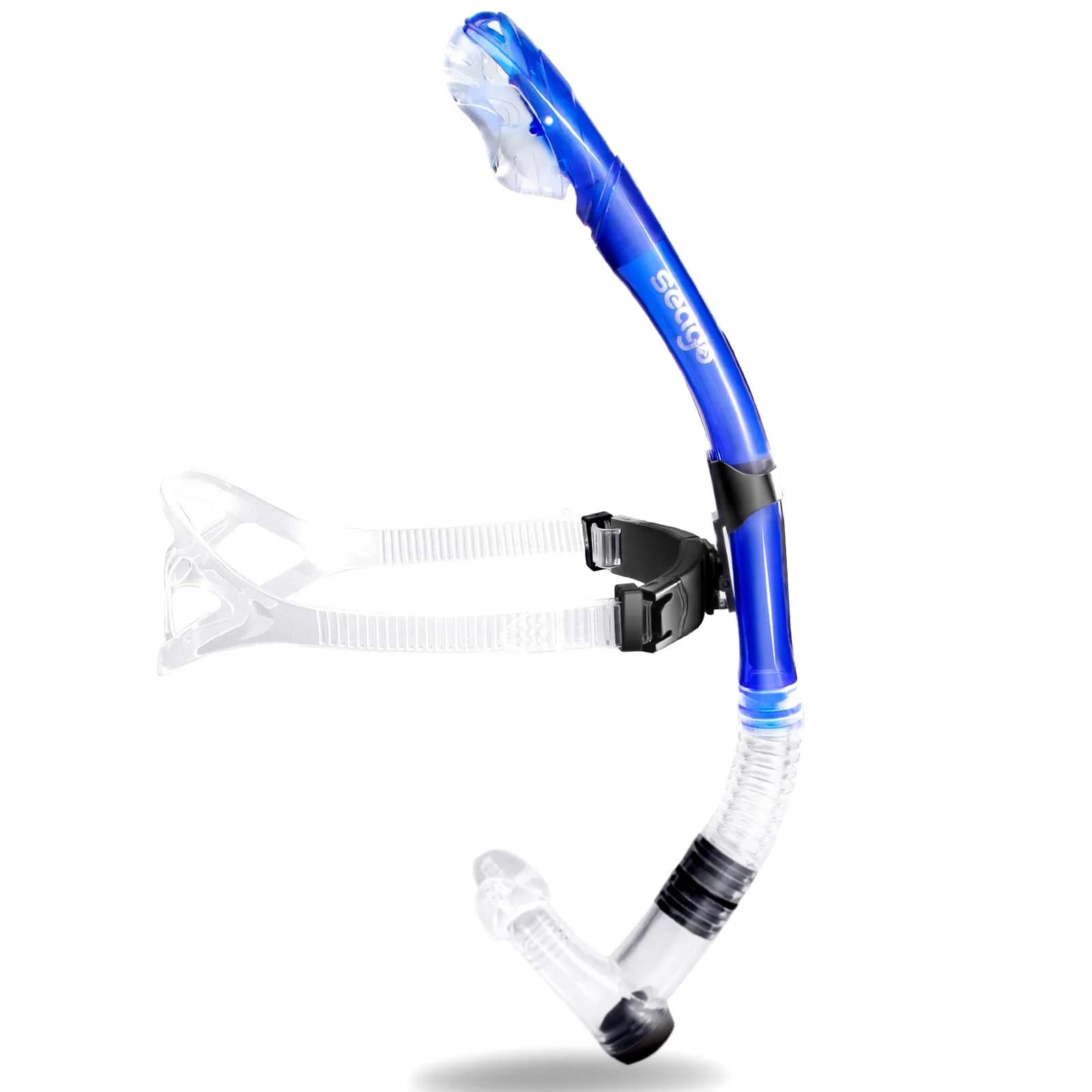 Seago Dry Top Swim Snorkel for Lap Swimming - Blue | 0.28 kg (0.62 lb) — Blue
