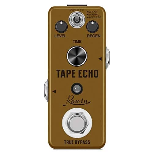 Rowin LEF-3809 Tape Echo Delay Digital Guitar Effect Pedal with 3 Tones, 9V DC thumbnail 1
