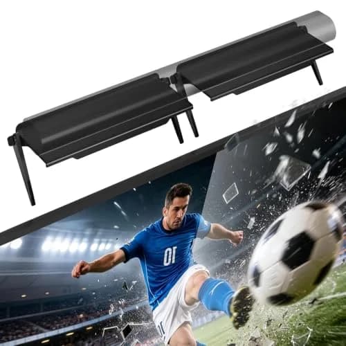 WALI Universal Soundbar Mount, 2 Pack TV Top Shelf 30cm (12 inch) | No Drilling, Holds Up to 6kg thumbnail 1