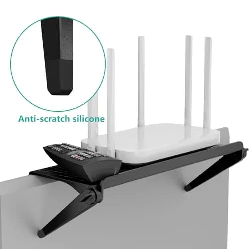 WALI Universal Soundbar Mount, 2 Pack TV Top Shelf 30cm (12 inch) | No Drilling, Holds Up to 6kg thumbnail 7