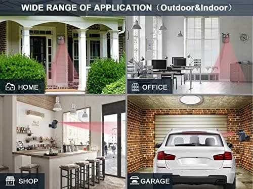 HTZSAFE Long Range Driveway Alarm System with 1 Receiver & 4 Motion Sensors | 1/2 Mile Wireless Transmission thumbnail 3