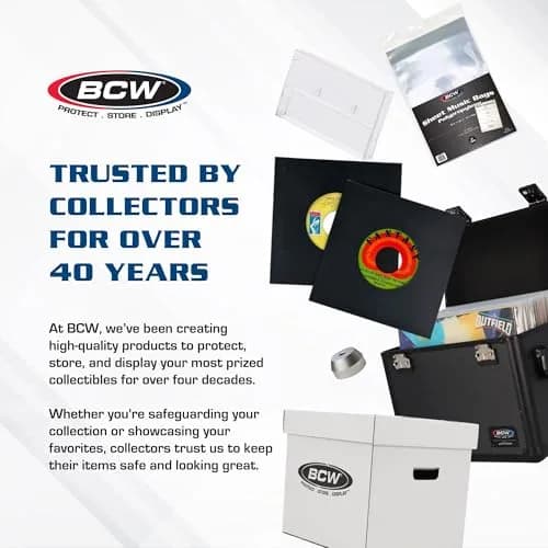 BCW 45 RPM Vinyl Record Sleeves, 2 Mil Polypropylene, Clear, 200 Count | Protects 7-Inch Records in Original Jackets thumbnail 8