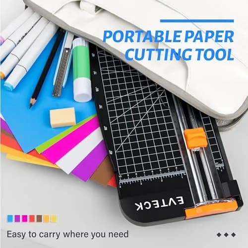 Evteck A4 Paper Cutter Slider Trimmer 36 cm (14.17 Inch) | Professional School Paper Cutter with Security Blade thumbnail 6