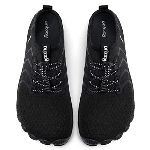Racqua Water Shoes Quick Dry Barefoot Shoes for Men Women Black 15W/14M | Ultra-Grip, Lightweight, Water-Flowing Design thumbnail 4
