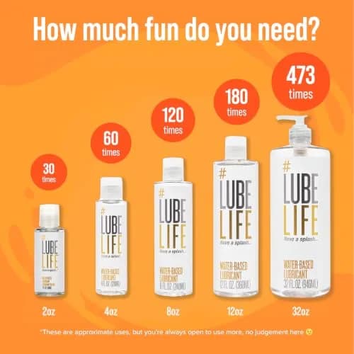 LubeLife Water Based Lube Personal Lubricant 4 Fl Oz | Safe, Long-Lasting, Easy Clean thumbnail 6