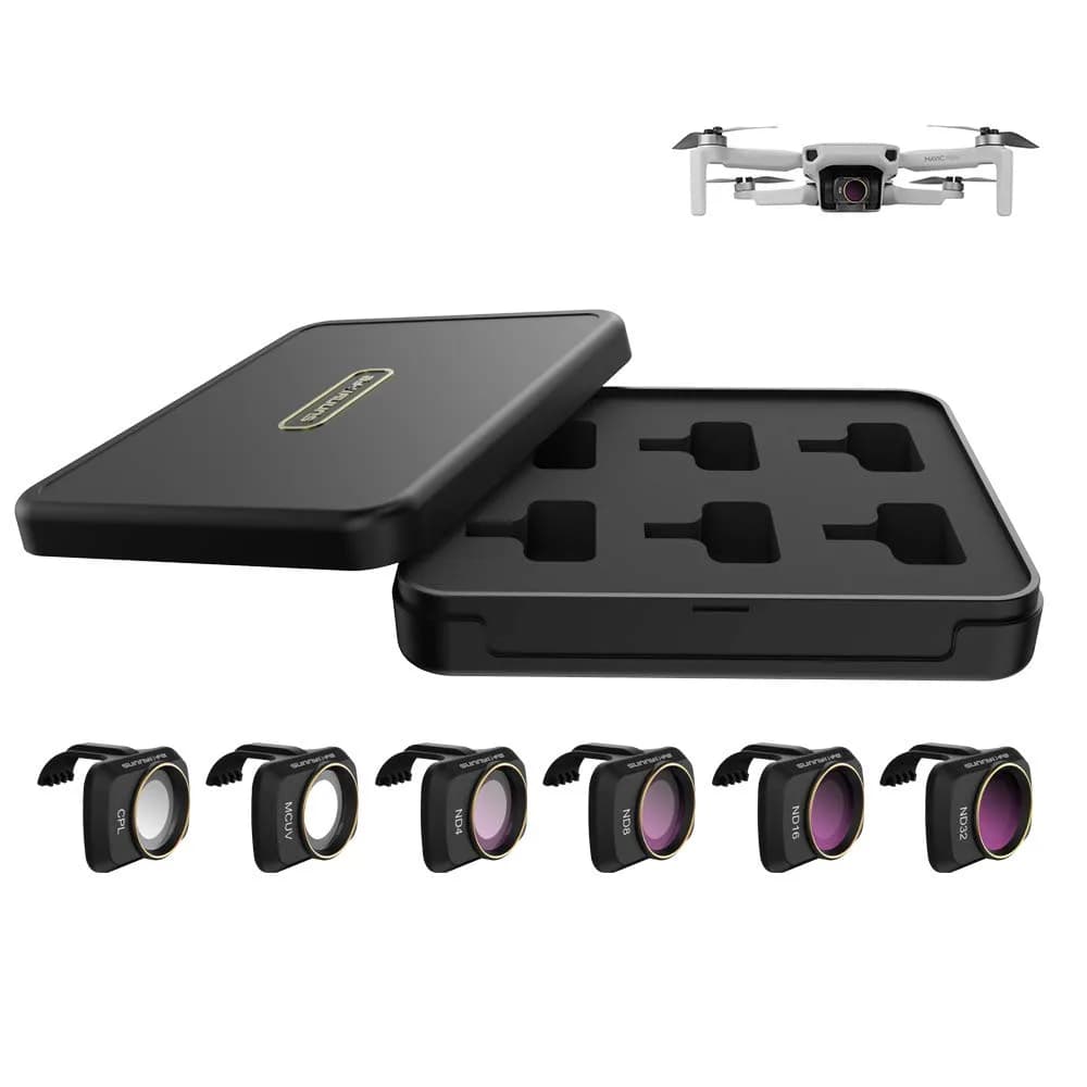 GLOBACT Len Filter for DJI Mini 4K/2/Mavic/SE/2 SE CPL UV ND4 ND8 ND16 ND32 | Camera Lens Filter Set for DJI Drones - main product image