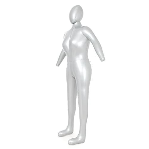 Three T Inflatable Female Full Body Mannequin 165cm (5.4ft) with Arms & Head | Lightweight & Portable Display Form thumbnail 1