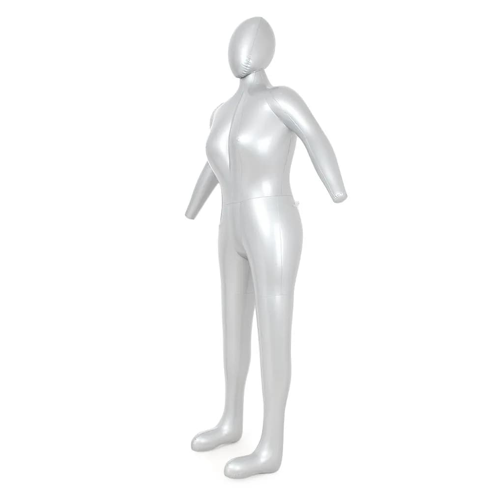 Three T Inflatable Female Full Body Mannequin 165cm (5.4ft) with Arms & Head | Lightweight & Portable Display Form - main product image