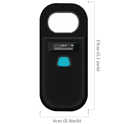 Smoostart Pet Microchip Scanner Black | ISO11784/ISO11785/FDX-B/ID64/EMID Reader with Data Storage & OLED Display thumbnail 7