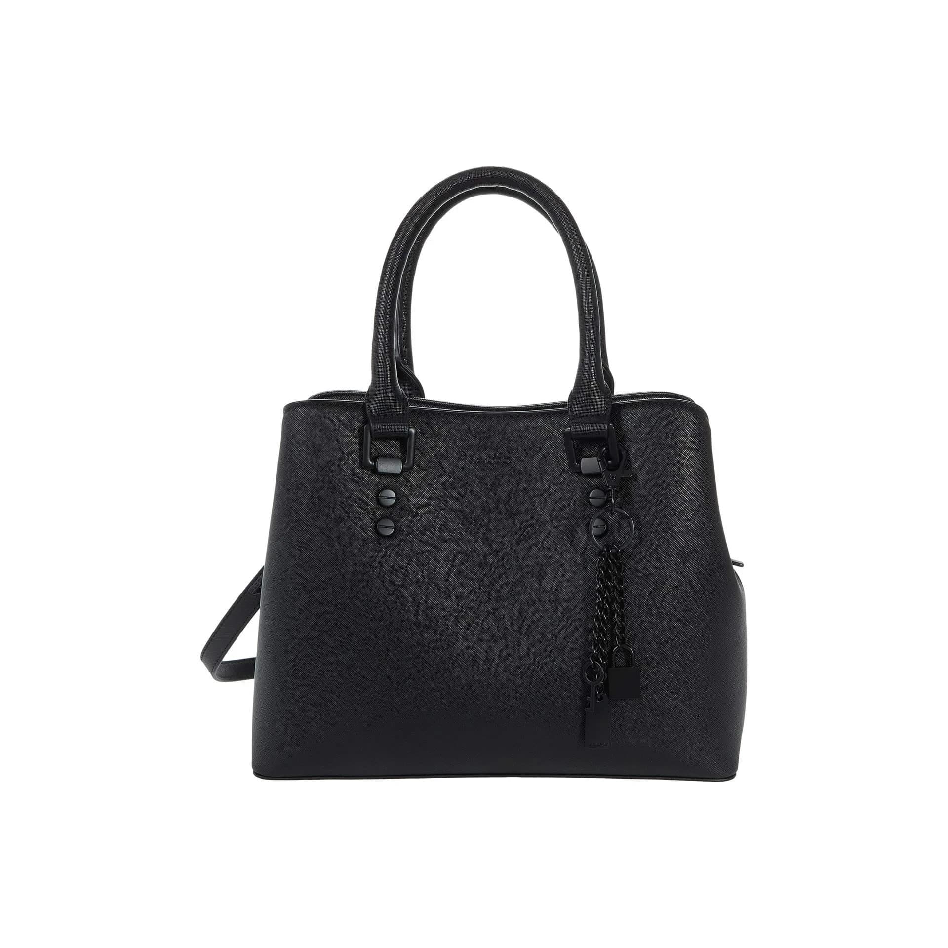 ALDO Legoirii Medium Tote Bag - Light Brown | Stylish Women's Handbag — Black/Black / Medium