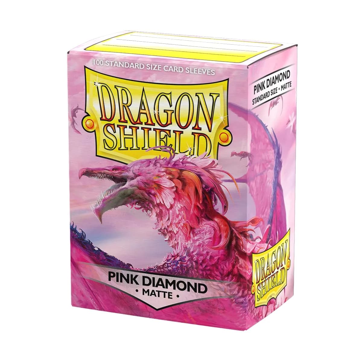 Dragon Shield Standard Size Matte Card Sleeves 100 CT Pink Diamond | Premium TCG Protection