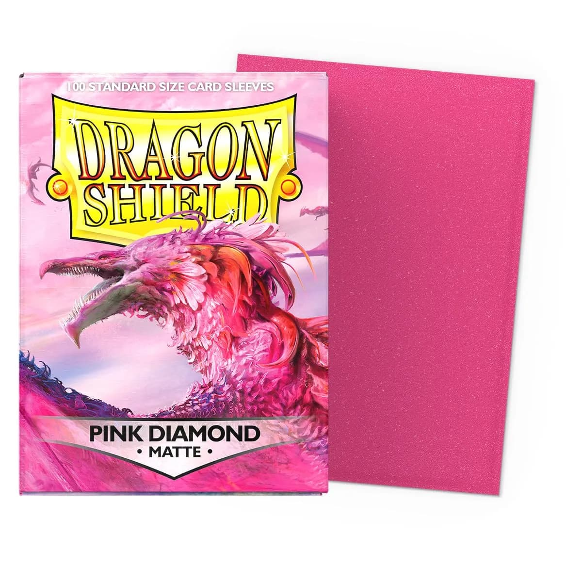 Dragon Shield Standard Size Matte Card Sleeves 100 CT Pink Diamond | Premium TCG Protection thumbnail 2