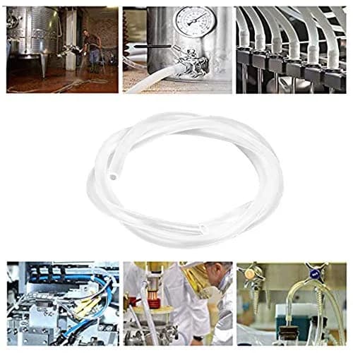 Hooshing Silicone Tubing 8mm ID x 12mm OD 6.1m (20 Ft) Food Grade Clear | Flexible Industrial & Beverage Hose thumbnail 4