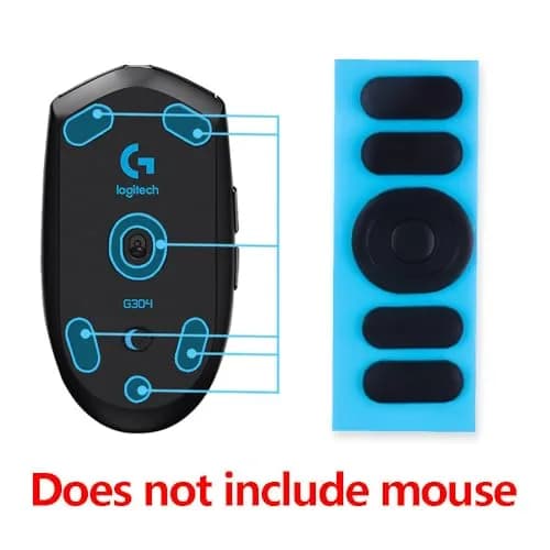 HUYUN Mouse Skates Pads for G304 & G305 | Smooth Curved Mouse Feet | Compatible with Lightspeed Gaming Mouse thumbnail 4