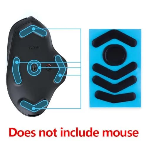 HUYUN Mouse Skates Pads Compatible for Logitech G604 Lightspeed Wireless Gaming Mouse | Smooth Glide & High Wear Resistance thumbnail 2