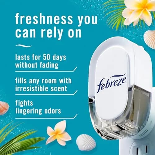 Febreze Fade Defy Plug Air Freshener Refill Bora Bora Scent 25ml (0.87 Fl Oz) | Odor Fighting Plug Air Freshener thumbnail 2