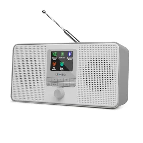 LEMEGA IR4S Internet Radio, Podcasts, Spotify, Bluetooth, FM Stereo, Gray | 23.4cm (9.2in) Length thumbnail 1
