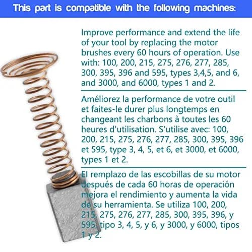 Gysxrda Carbon Motor Brushes Compatible for Dremel 3000 200 276 396 | Long Service Life, Replacement Part thumbnail 3