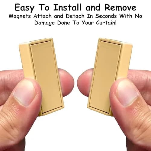 Homie Magnetic Curtain Weights 8 Pack with Carrying Case | Stops Curtains Blowing (Beige) thumbnail 6