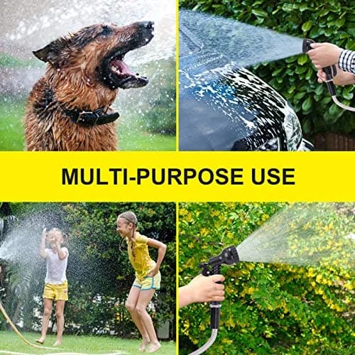 FOXEASE Metal Water Hose 25 ft - Stainless Steel Garden Hose with 2 Nozzles, Lightweight, Kink & Tangle Free, Heavy Duty, Dog Proof thumbnail 7