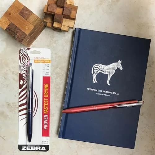 Zebra Pen SARASA Grand Gel Pen 0.7mm | Brass Body, Smear-Resistant Black Ink thumbnail 4
