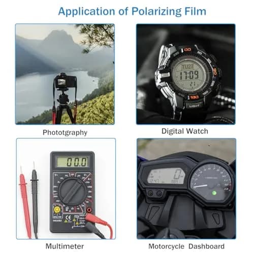 RENIAN Polarized Film Sheets 3 PCS 20x30cm | Demonstrates Polarization & Reduces Glare thumbnail 4