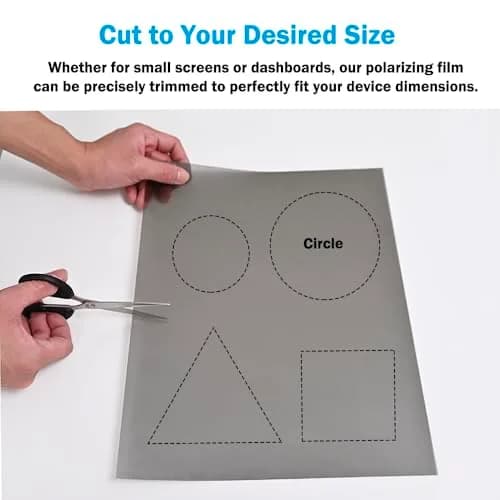 RENIAN Polarized Film Sheets 3 PCS 20x30cm | Demonstrates Polarization & Reduces Glare thumbnail 6