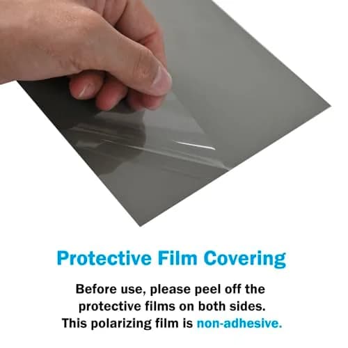RENIAN Polarized Film Sheets 3 PCS 20x30cm | Demonstrates Polarization & Reduces Glare thumbnail 7