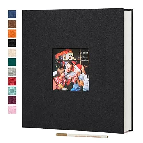 Spbapr Photo Album 11x10.6 in | Linen Cover DIY Scrapbook with 40 Blank Pages thumbnail 1