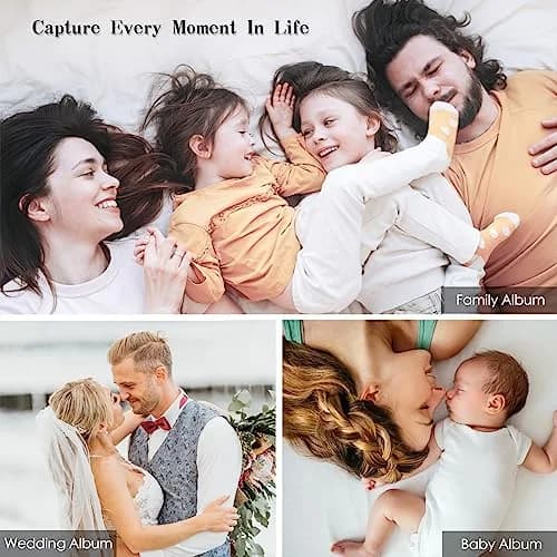 Spbapr Photo Album 11x10.6 in | Linen Cover DIY Scrapbook with 40 Blank Pages thumbnail 6