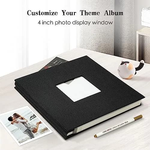 Spbapr Photo Album 11x10.6 in | Linen Cover DIY Scrapbook with 40 Blank Pages thumbnail 2