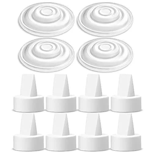 Maymom Replacement Duckbill Valves & Silicone Membranes for Spectra Pumps (8 Valves, 4 Membranes) | BPA-Free, FDA Registered thumbnail 1