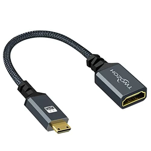 Twozoh Mini HDMI to HDMI Adapter 20cm (0.6FT) | Supports 4K@60Hz, 1080P, 3D thumbnail 7