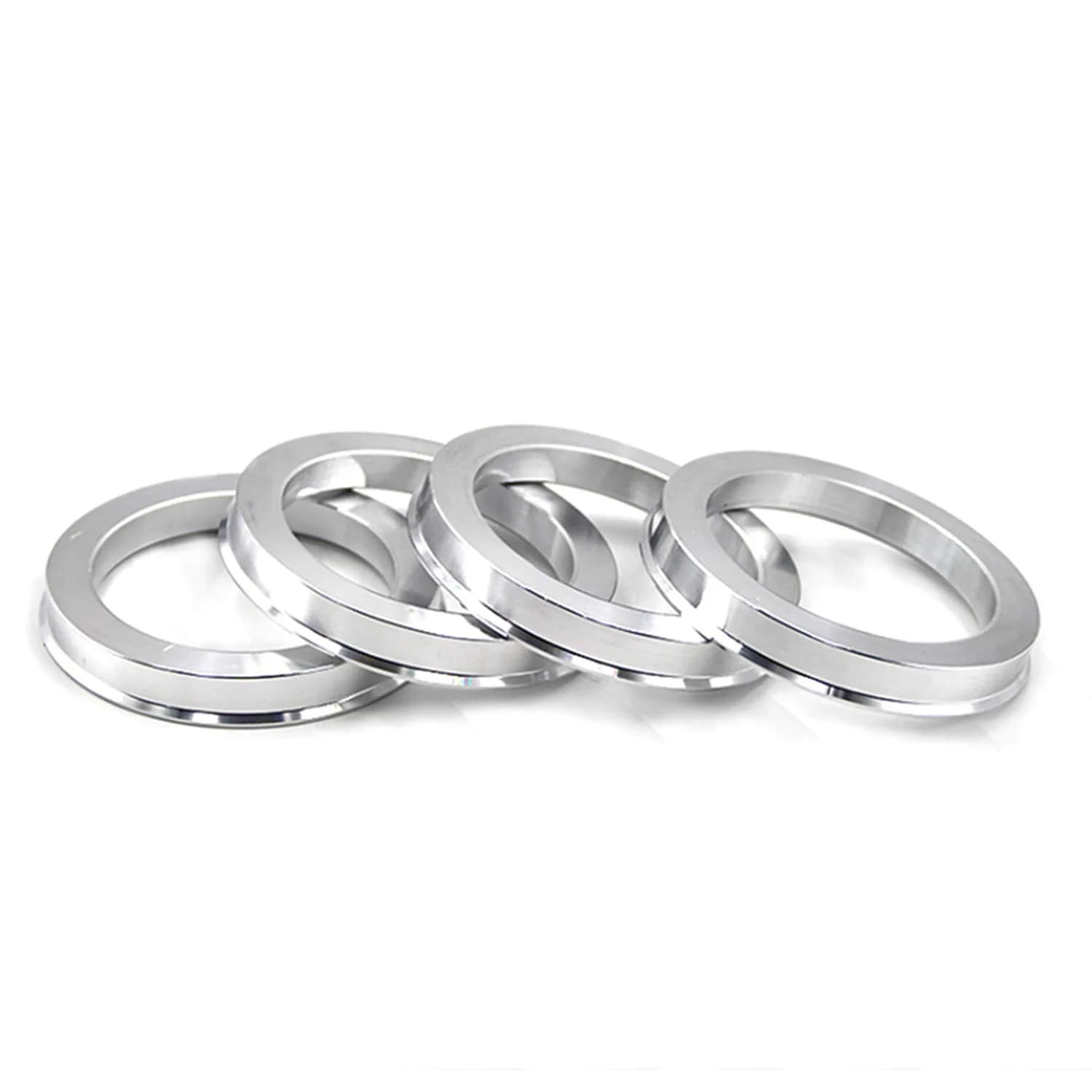 DCVAMOUS Alloy Aluminum Hub Centric Rings 72.6mm OD to 60.1mm ID | Eliminate Steering Wheel Vibration - main product image