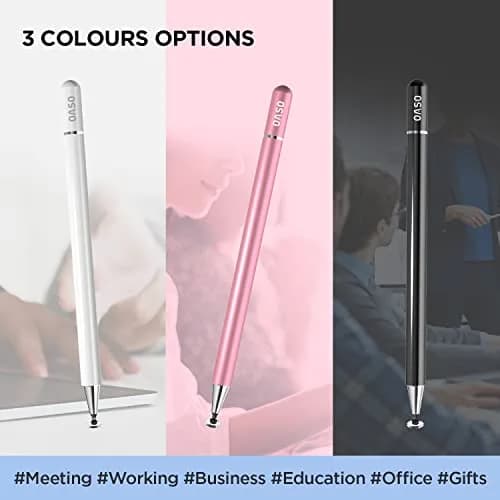 OASO Universal Stylus Pen with Disc Tip & Magnetic Cap for All Touch Screens, Compatible with iPad, iPhone, Samsung Galaxy Tab, Chromebook, Black thumbnail 6